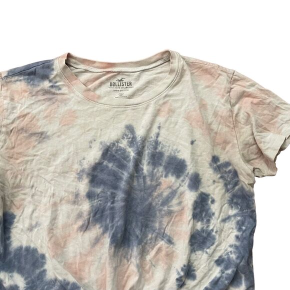 Hollister Small T-Shirt Set of 2 Cropped Tees Top Tie Front TieDye - Picture 9 of 10